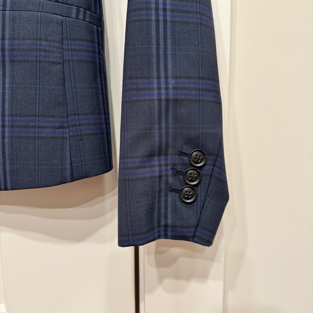 Banana Republic Navy Plaid Blazer - Picture 5 of 7